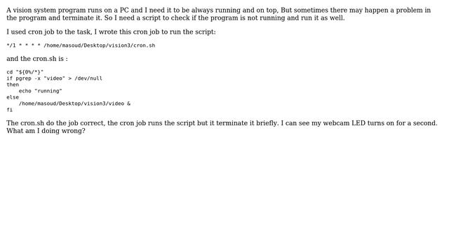 Unix & Linux: Start a program using cron job смотреть онлайн