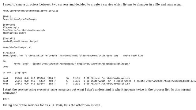 CentOS service shows up twice in process list смотреть онлайн
