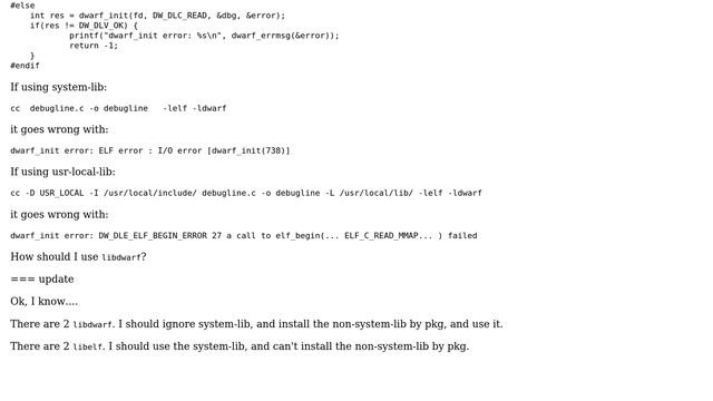 Unix & Linux: 2 different libelf.h and libdwarf.h in FreeBSD? смотреть онлайн