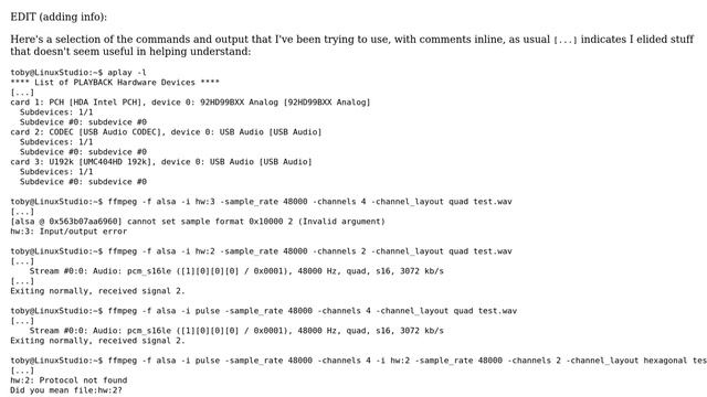 Record from two devices, and failing to record from hardware device, ffmpeg смотреть онлайн