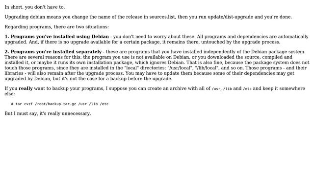 Unix & Linux: How to backup programs before upgrading Debian? (2 Solutions!!) смотреть онлайн