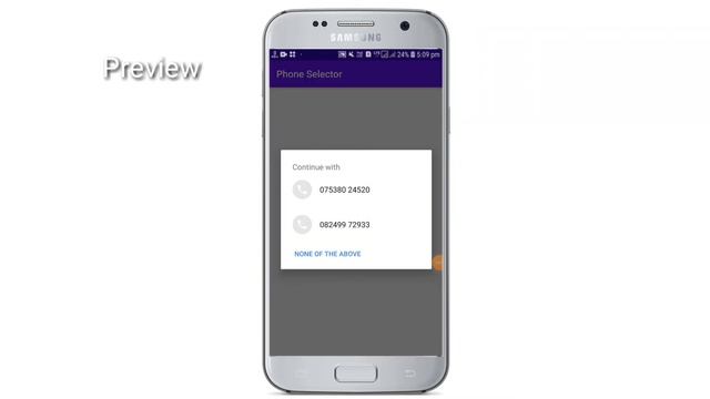 Android studio phone number selector смотреть онлайн