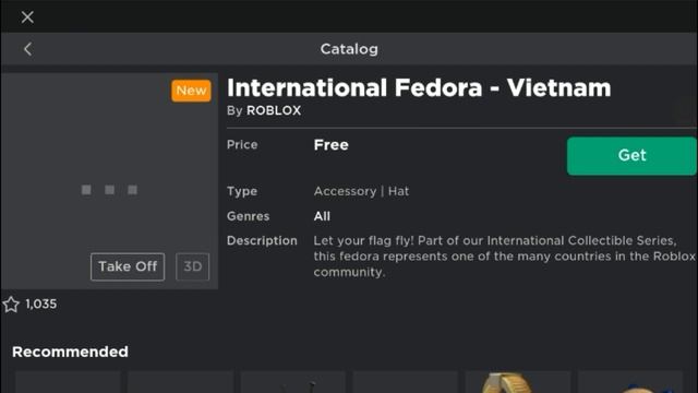 [Free Item!]How To Get International Fedora - Vietnam - Roblox Indonesia смотреть онлайн