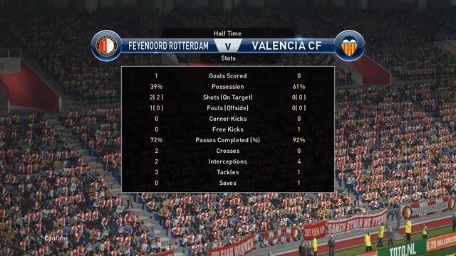 Feyenoord Rotterdam vs Valencia CF, Feijenoord Stadion, PES 2016, PC GAMEPLAY, PCGAMEPLAY, Konami смотреть онлайн