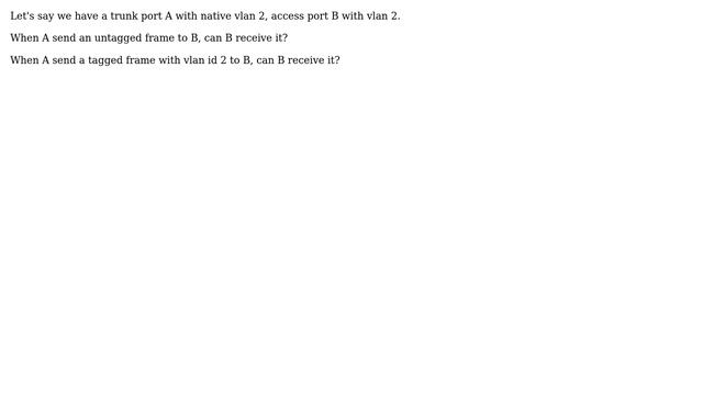 cisco vlan: can a trunk port talk to an access port under the same vlan? смотреть онлайн
