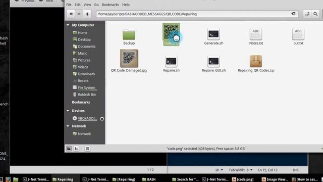 Repairing Damaged QR Codes On Linux Part 2 смотреть онлайн