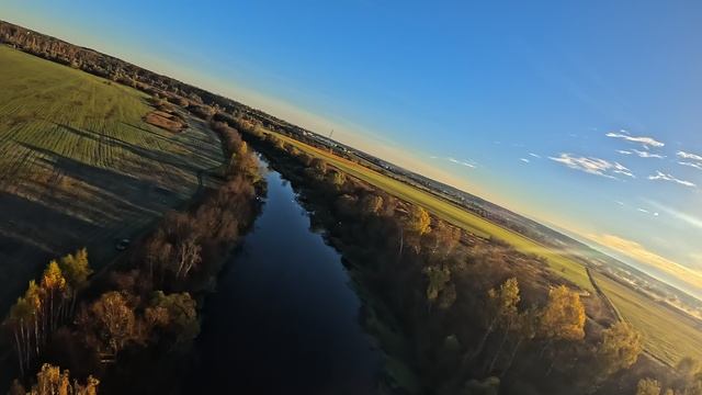 Полёт на квадрокоптере Прощай осень.