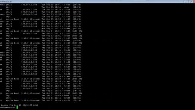 Linux - last Command - w3resource смотреть онлайн