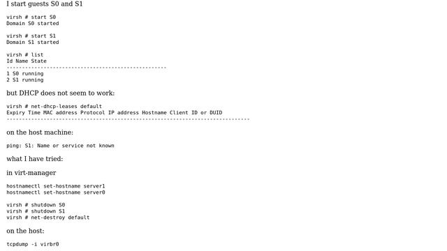DevOps & SysAdmins: libvirt NAT configuration - DHCP does not work смотреть онлайн