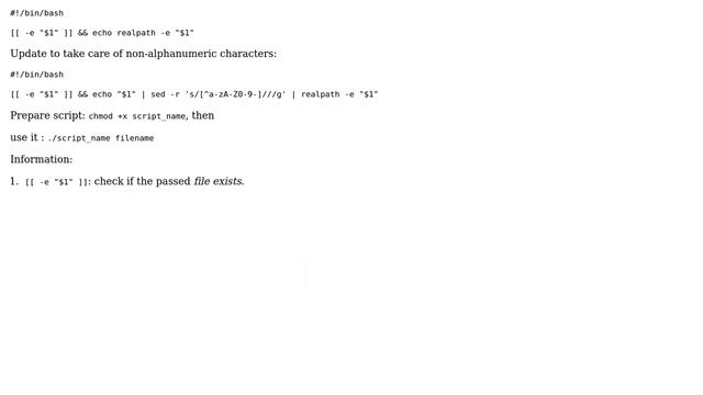 Ubuntu: Can I feed a bash script a local file into $1 and have it echo the file's absolute path? смотреть онлайн