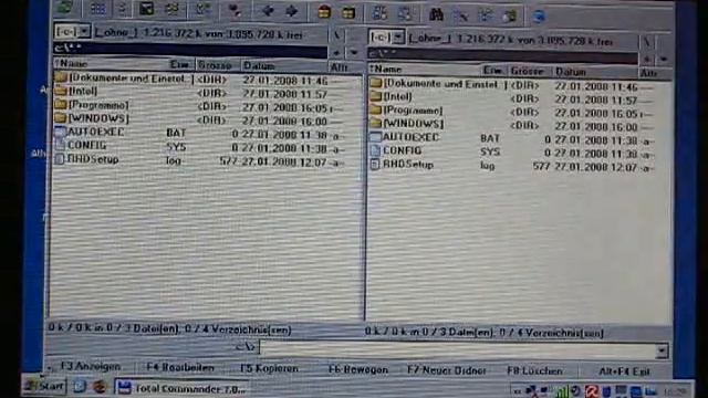 Asus Eee PC mit Windows XP - Blick auf das Desktop смотреть онлайн