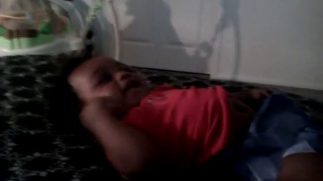 MY SON LAUGHING SO HARD AT HIS DAD SAYING PAMPERS