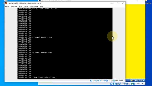 ssh sur centos7 смотреть онлайн