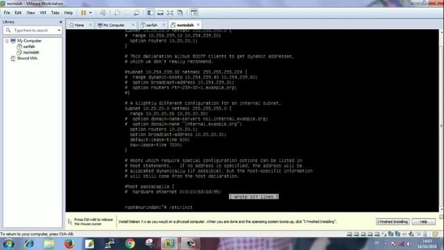 Install DHCP server pada linux Debian 8 смотреть онлайн