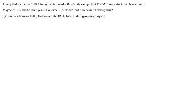 Unix & Linux: Debian stable: Only GNOME classic with custom 3.16 смотреть онлайн