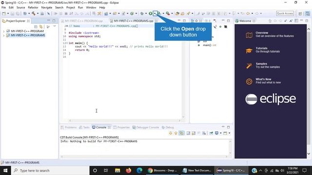 HOW TO MAKE A PROJECT ON ECLIPSE C++. смотреть онлайн