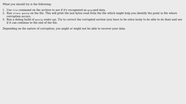 Unix & Linux: How to recover a corrupted "tar.gz" file? (5 Solutions!!) смотреть онлайн
