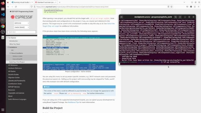 AI embedded #3.1 Installing ESP32 IDE Extension for VSCode ( Ubuntu ) смотреть онлайн