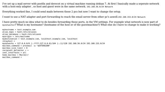 DevOps & SysAdmins: Postfix/Dovecot on a VM. Problems with understanding port fowarding смотреть онлайн