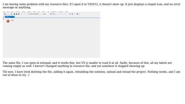 Unix & Linux: Unable to open or edit resource file in Visual Studio смотреть онлайн