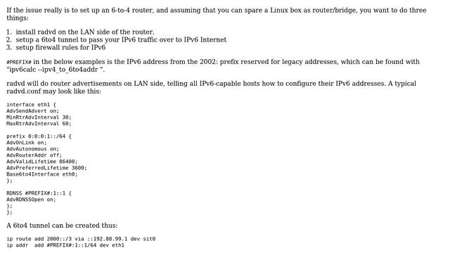 Configuring dnsmasq to act as a IPv6-to-IPv4 or IPv4-to-IPv6 forwarder? смотреть онлайн