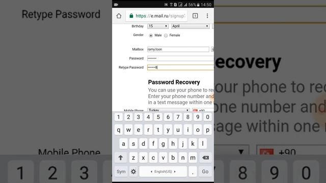 Sign up email from android in mail.ru смотреть онлайн