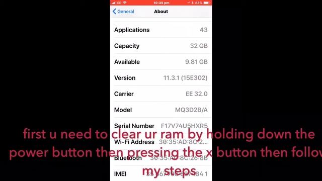 How to clear ram on iPhone 6 /how to get more ram on iPhone 6 смотреть онлайн