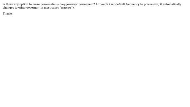 Ubuntu: Make powersave governor permanent смотреть онлайн