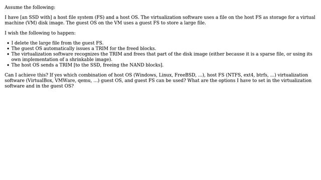 Virtual machines, TRIM, spares files смотреть онлайн