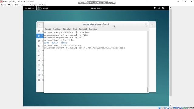 perintah dasar di terminal pada linux debian смотреть онлайн