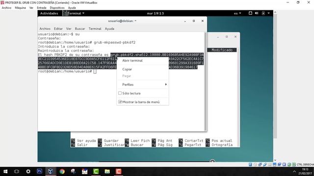 Proteger el grub con contraseña (Debian смотреть онлайн