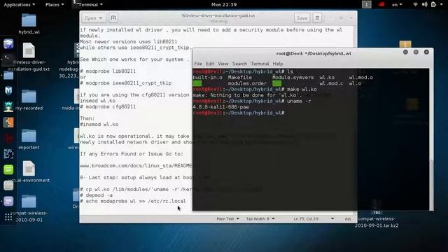How to Install Wireless Kali Linux Sana Pt2 смотреть онлайн
