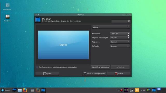 Alterar resolução de tela no DuZeru Gnu/Linux 2 смотреть онлайн