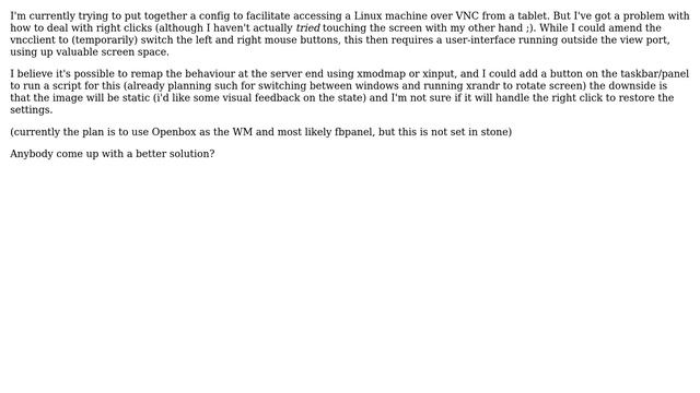 Unix & Linux: handling right click with single button mouse (tablet) смотреть онлайн