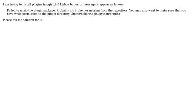 GIS: Plugins are not installed in qgis 1.8.0 Lisboa смотреть онлайн