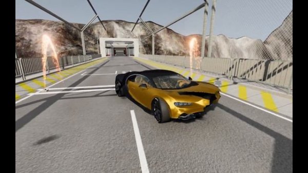 bugatti chiron VS lamborghini aventador | beamngdrive