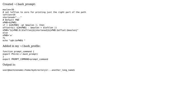 Unix & Linux: Compact bash prompt when using a directory tree / filename (7 Solutions!!) смотреть онлайн