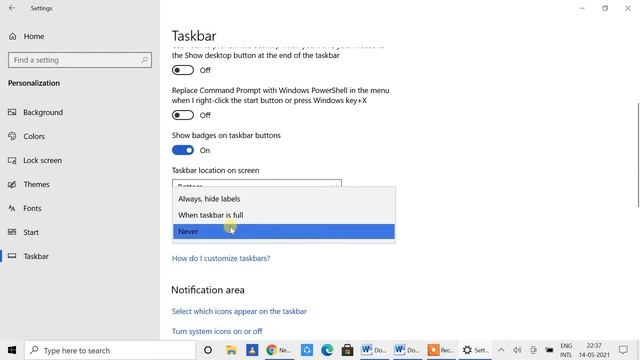 Customize Taskbar Windows 10 in Hindi | Taskbar Color Change in Hindi | Taskbar Settings Windows 10 смотреть онлайн