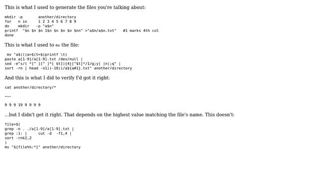 Unix & Linux: Move files/table following selection criteria (4 Solutions!!) смотреть онлайн