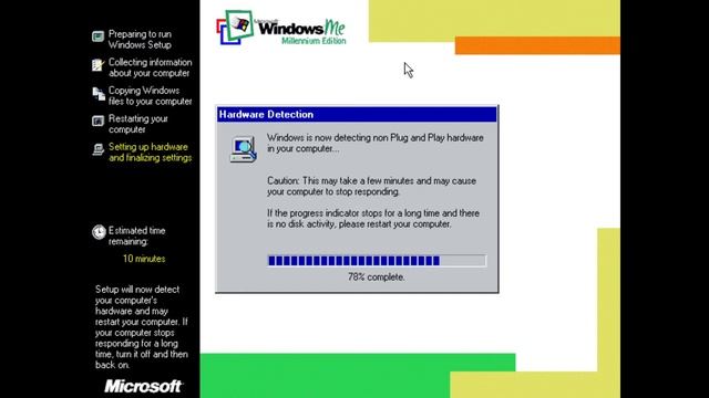 Windows ME installation смотреть онлайн