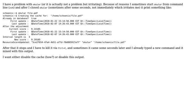 Unix & Linux: Disable Okular Cache смотреть онлайн