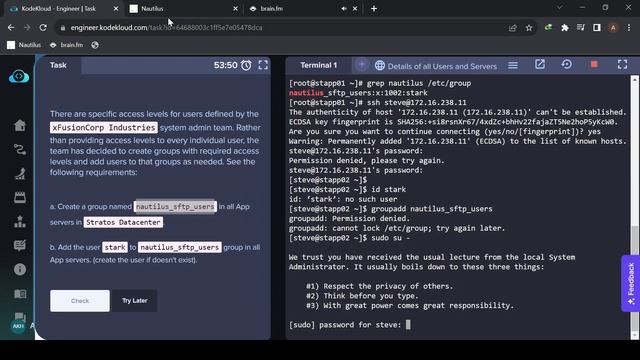 02 - Create a group (Kode Kloud) смотреть онлайн