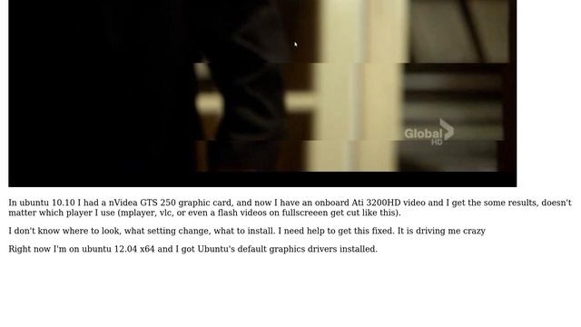 Ubuntu: How can I fix this tearing in fullscreen video with Radeon card? смотреть онлайн