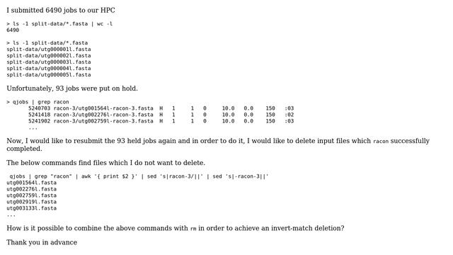 Unix & Linux: rm with invert-match смотреть онлайн
