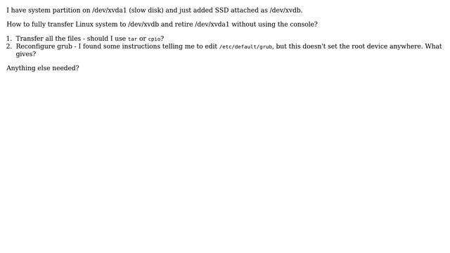 DevOps & SysAdmins: Transfer whole Linux system and grub settings to 2nd drive? смотреть онлайн