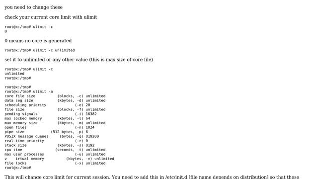How to make core dumping in Linux for every process? смотреть онлайн