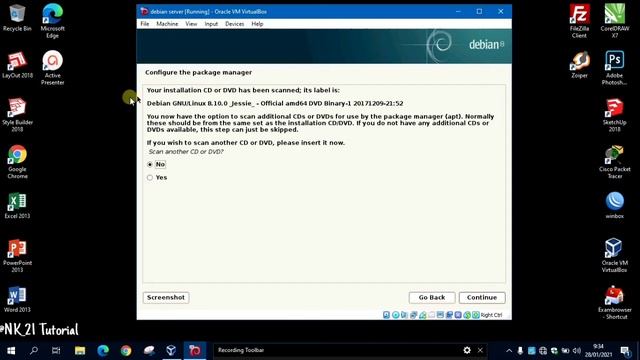 Cara instal debian 8 di virtual box dan pemberian IP address - part 1 смотреть онлайн