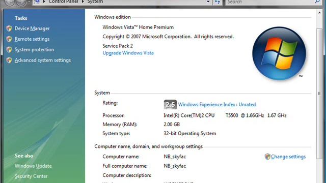 Windows Vista Home Premium Service Pack 2 (6.0 Build 6002.18005) 32비트 동영상 배경음악 03 смотреть онлайн