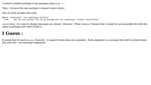 Ubuntu: What is ABecho command line in Teamviewer Package смотреть онлайн